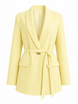 OVERSIZE BLAZER / SOFT LEMON