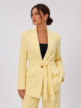 OVERSIZE BLAZER / SOFT LEMON