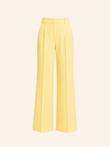 WIDE LEG TROUSERS / SOFT LEMON