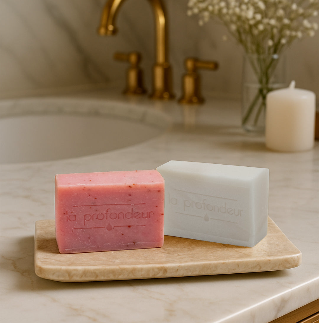 Marmor Seifenschale Creme