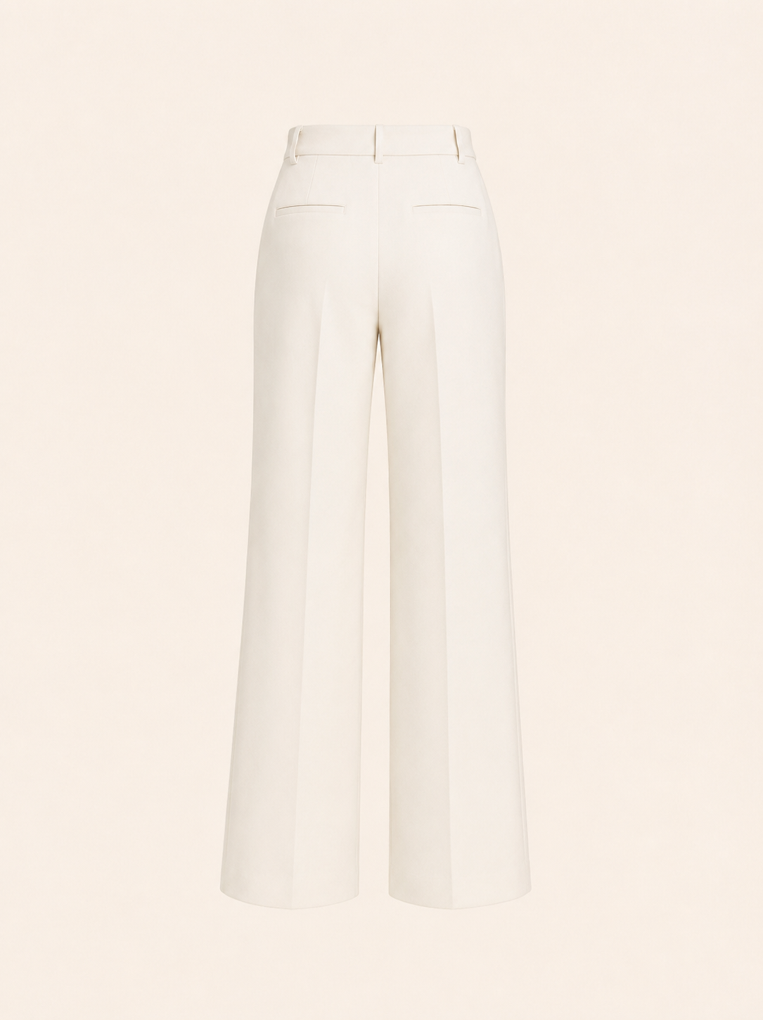 WIDE LEG TROUSERS / IVORY WHITE