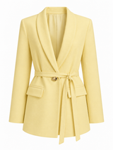 OVERSIZE BLAZER / SOFT LEMON