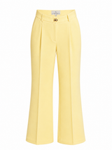 WIDE LEG TROUSERS / SOFT LEMON