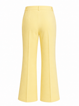 WIDE LEG TROUSERS / SOFT LEMON
