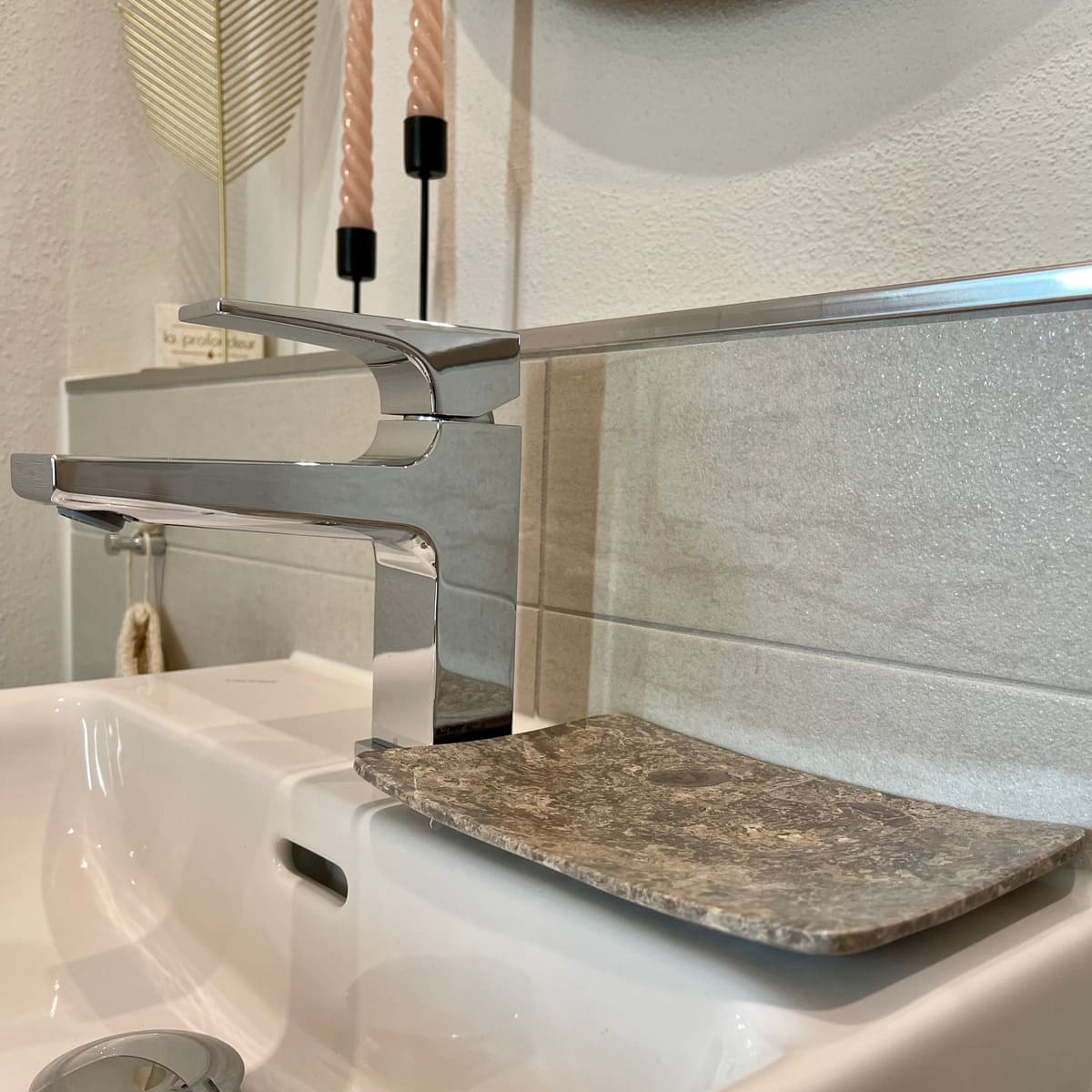 Marmor Seifenschale Grau