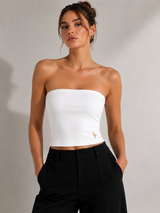 Signature Bandeau Top (White)