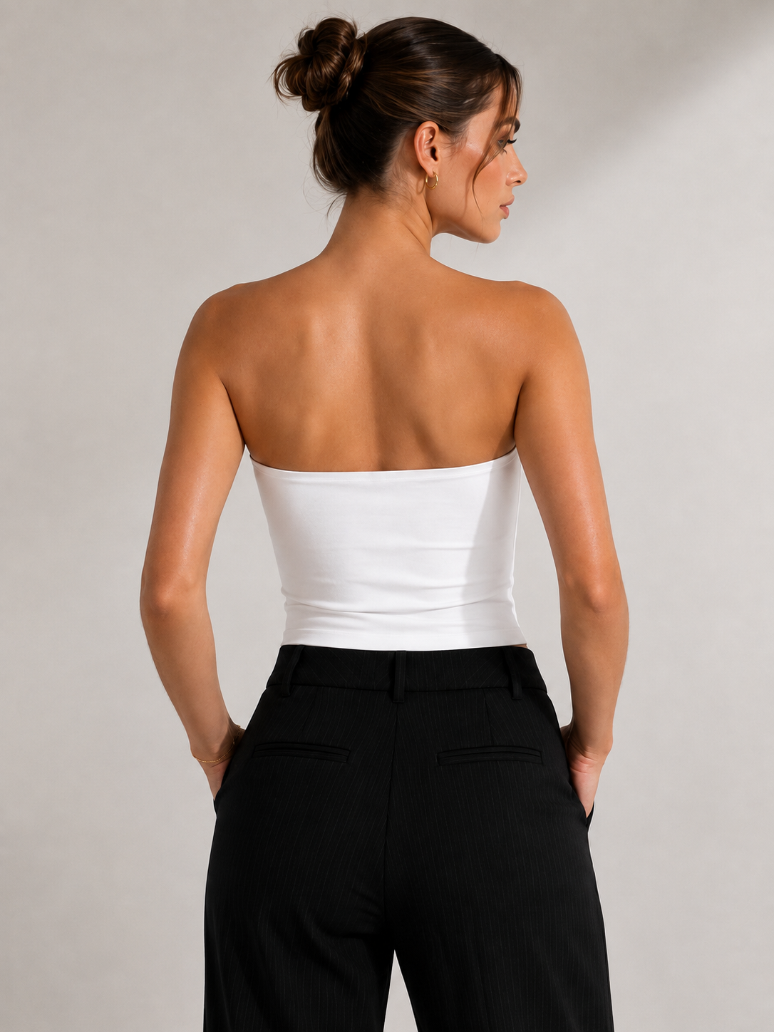 Signature Bandeau Top (White)