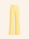WIDE LEG TROUSERS / SOFT LEMON