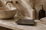 Marble Soap Dish Gray