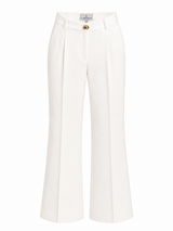 WIDE LEG TROUSERS / IVORY WHITE