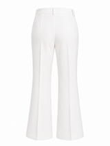 WIDE LEG TROUSERS / IVORY WHITE